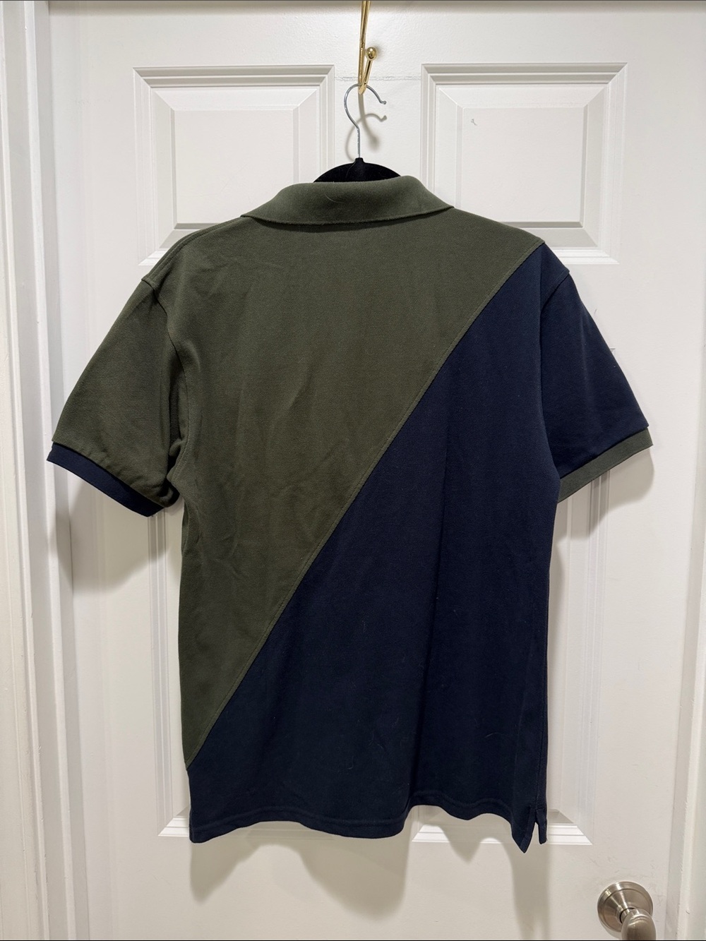 Polo Ralph Lauren Rare vintage Navy Green 2 horses logo short sleeve Colorblock - Picture 6 of 7